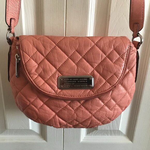 Marc by Marc Jacobs Natasha Quilted Pink/Peach Crossbody Bag - Picture 2 of 14